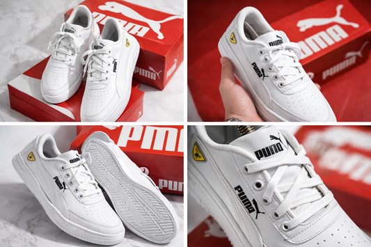Puma Men’s White Sneakers | Classic Comfort Casual Shoes